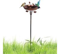 Baños y estanques para pájaros al aire libre | Parte superior de 104 cm de baño de pájaros vintage de metal para jardín - Cuenca para pájaros - para jardín, terraza, balcón, macizo de flores, césped y