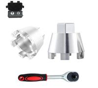 Banpingo (80090) Kit de ajuste de tuercas: soporte magnético de contratuerca de 1/2 pulgada y 3/4 pulgadas, llave de contratuerca, llave de contratuerca de conducto, herramienta de tuerca de bloqueo