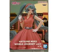 Banpresto BP88648P Figura de Acción Hatsune Miku, World Journey Vol.1 18 cm, Multicolor