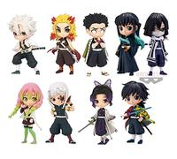 Banpresto Deamon Slayer Q Posket Petit Mini Figura Vol.3 4 5 Hashira Qposket Giyu Obanai Mitsuri Tengen Gyoumei Muichirou Shinobu Sanemi Kyojuro Rengoku Conjunto de 9 Tamaño 2.7 ″