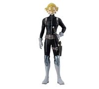 Banpresto DR. STONE - STANLEY SNYDER - Figura Estatua de colección serie FIGURE of STONE WORLD - Altura 16 cm - Color Negro
