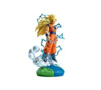 Banpresto Dragon Ball Z History Box Super Saiyan 3 Son Goku | Estatua de PVC de 18 cm | Coleccionable Oficial de Banpresto | Postura icónica de Power-Up | Figura de exhibición de Anime no articulada