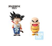 Ichibansho Dragon Ball Masterlise Son Goku y Krillin (Entrenamiento): Estatua Coleccionable Premium de Bandai Spirits. Figura Ideal para revivir la Nostalgia del Anime clásico.