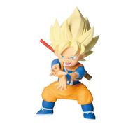 Banpresto Figura de Acción Coleccionable Goku (Mini) II Dragon Ball Daima with Panel, 7 cm - BP28581P Multicolor, Optimo para los fanaticos del Anime