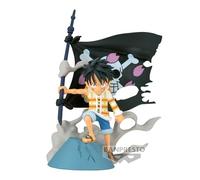 Banpresto Figura de Acción Monkey D. Luffy One Piece - World Collectable Log Stories 8 cm, BP89295P Multicolor. Estatua Coleccionable de Piratas, Figura Detallada, Ideal para Fans del Anime.