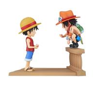 Figura banpresto one piece world collectable log stories luffy y ace 8cm