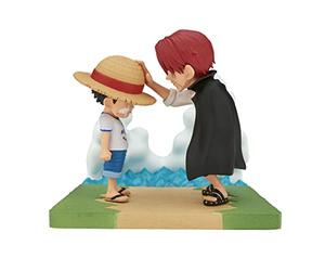 Banpresto Figura de Accion Monkey.D.Luffy & Shanks One Piece - WCF Log Stories 7cm Multicolor BP88302P