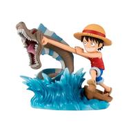 Banpresto Figura de Acción Monkey D. Luffy Vs Local Sea Monster One Piece World Collectable Log Stories 7cm Multicolor BP88406
