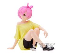 Banpresto Figura Re:Zero – Ram (Relax Time - Training Style ver.) 14 cm Multicolor
