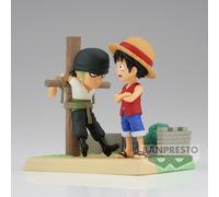Banpresto figura de acción luffy & zoro one piece, world collectable