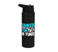 Banqueros ponemos la diversión en fondos Banquero Stainless Steel Insulated Water Bottle