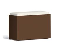 BANQUETA JARDÍN IMPERMEABLE CONTENEDOR SOFÁ JARDÍN DECORACIÓN MARRÓN