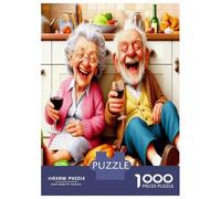 Banquete de Pareja Mayor 1000 Piezas - Puzzle para Adultos Alegría de los Buenos Tiempos Set De, Cartón Resistente - para Parejas, Difícil, Top, Actividad En Casa - 38x26cm/1000pcs