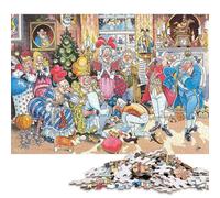 Banquete navideño Tudor Puzzles para Adultos 1000 Piezas para Decoración del Hogar Educational Game Cumpleaños Juego De Rompecabezas Stress Relief 1000pcs (75x50cm)