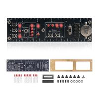 BANRIA Kit de soldadura de regla de circuito lógico DIY - Kit de aprendizaje de contador binario y flip-flop con LED interactivos, kit de práctica de soldadura electrónica para estudiantes