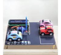 BANRIA Mini kit de práctica de soldadura para estacionamiento, kit electrónico de modelo de garaje con pantalla LCD y 4 mini autos, proyectos de soldadura electrónica STEM para el hogar y el