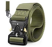 Bansga Cinturón Táctico de los Hombres Estilo Militar con Nosotros Cinturón de Nylon de Alta Resistencia Para el Entrenamiento de Caza Ejército Que se Ejecuta(Ejercito Verde)