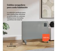 Bansin Smart 1500 Calentador por convección | 1500 W | App | 5- 50 °C | Pantalla LED | Pantalla táctil Klarstein
