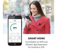 Bansin Smart 1500 Radiador eléctrico 1500W Control por aplicación Klarstein