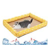 BANTASE Alfombrilla Enfriamiento para Mascotas,Manta Refrigerante Perro,Alfombrilla Refrigerante Perros/Gatos,Plegable Esterilla De Enfriamiento para Mascotas(E,S)