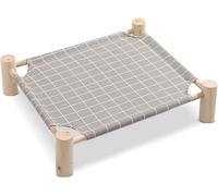 BANTASE Cama Elevada For Perros | Cama Suspendida De Madera For Mascotas Camas For Perros Y Gatos - Cama De Campamento Transpirable For Perros, Muebles Extraíbles For Mascotas For Gatos Y Perros(B,S)