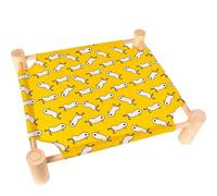 BANTASE Cama Elevada For Perros, Transpirable, Refrescante, Antideslizante, Duradera, con Marco De Hierro De Malla Extraíble Y Lavable, Portátil, For Acampar Al Aire Libre(D,M)