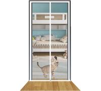 BANTASE Cortina Antimosquitos, Protección Transparente contra El Polvo, Evita Que Las Mascotas Se Escapen, Cortinas For Puertas con Cremallera(90x200cm)