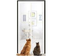 BANTASE Cortinas De Puerta Que Evitan Que Las Mascotas Escapen, Separadores De Mascotas Sin Clavos, Mosquitera De Malla Protectora For Perros Y Gatos.(80x210cm)