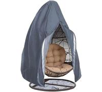 BANTASE Funda For Silla Colgante con Cremallera, Terraza De Jardín Al Aire Libre, Protectora For Sillón Flotante, Impermeable, Huevo Anti-UV(Gray,231x200cm)