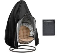 BANTASE Funda Protectora, Hamaca con Cremallera, Flotante, Césped Impermeable For Silla Colgante, Cesta, Huevo Oscilante(Black,115x190cm)