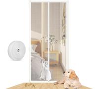 BANTASE Puerta Mosquitera For Gatos De 110 X 220 Cm, Resistente, Evita Que Perros Y Gatos Corran, con Mosquitera Divisoria Y Doble Cremallera.(110x220cm)