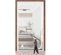 BANTASE Puerta Mosquitera For Gatos De 95 Cm X 200 Cm, Gruesa Y Resistente, Ideal For Perros Y Gatos, Ideal For Sala De Estar, Dormitorio, Cocina, Patio Y Pasillo. Cremallera Doble.(100x220cm)