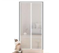 BANTASE Puerta Mosquitera For Mascotas De 100 X 210 Cm, Reforzada, Fácil De Instalar, con Malla Gruesa Y Cremallera, Ideal For Puertas De Casa Y Salas De Estar.(90x205cm)