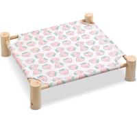 BANTASE Sillón Cama Elevado For Gatos, Taburete Nórdico For Mascotas con Tapete Impermeable Extraíble, Sofá Elevado For Perros Y Gatitos con Patas De Madera(A,S)