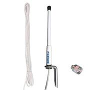 Banten Antena VHF para Veleros 50 Ohm 10 Pulgadas -2dbi Sujección en L 25 Metros de Cable Plástico Modelo 20301