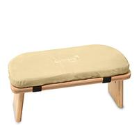 banters Banco de meditación - Hecho de bambú sólido - Taburete de meditación Plegable con cojín, Beige