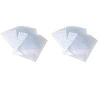 Bantex Budget 400105682 - Fundas para folletos (A4, 100 unidades), transparente (Paquete de 2)
