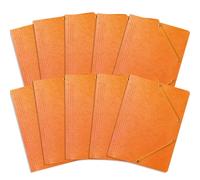 Bantex Carpeta portadocumentos con goma A4 (10 unidades), color naranja