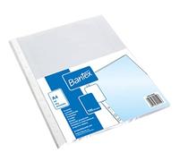 Bantex - Fundas para documentos (tamaño A4, polipropileno, 40 µ, 100 unidades)