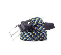 Bantopgong Cinturón trenzado de nailon para hombre, cinturón informal elástico, cinturón vaquero de cuatro colores, cinturón trenzado mixto elástico, 100cm