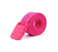 Bantopgong Color Hebilla de plástico Cinturón de lona tejida Cinturones ajustables Cinturones de jeans Cinturón trenzado de nylon Ancho 3.2cm, 110cm