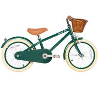 Banwood Bici clásica verde oscuro acero con pedales niños 4-7 años