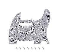 Banworks 4-Ply Tele Pickguard 8-Hole Electric Guitar Pickguard Scratch Plate for USA/Mexican Modern Style Standard Tele Telecaster JT/HB-03 Concha Gris