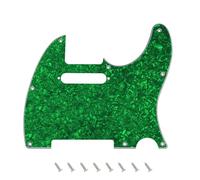 Banworks 4-Ply Tele Pickguard 8-Hole Electric Guitar Pickguard Scratch Plate for USA/Mexican Modern Style Standard Tele Telecaster JT/HB-03 Perla Verde