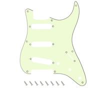 Banworks 8-Hole 50s Reissue Vintage ST SSS Pickguard 3-Ply Guitar Pickguard | Placa de rasguño para Squier Classic Vibe SQ CV 50s Reissue Stratocaster, JT/HB-15 Verde Menta