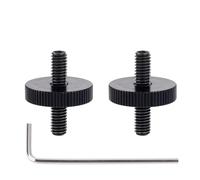 Banworks ABR-1 Tune-o-matic - Postes y ruedas de puente de tamaño métrico de 4 mm, rosca de 20 mm de altura para guitarras Epiphone Les Paul SG ES Style, paquete de 2 JT/QQDWZ-01, color negro