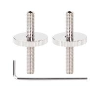 Banworks ABR-1 Tune-o-matic - Postes y ruedas de puente de tamaño métrico de 4 mm, rosca de 30 mm de altura para guitarras Epiphone Les Paul SG ES, paquete de 2 unidades JT/QQDWZ-01 níquel