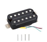 Banworks Alnico 5 - Pastilla Humbucker de 16,6 K de alto rendimiento de 52 mm, pastilla de puente de doble bobina descubierta, bobina de latón para guitarra eléctrica JT/SYQ-04