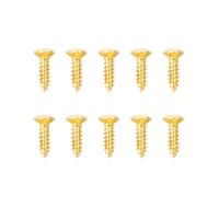 Banworks American #3 x 3/8 pulgadas de acero inoxidable para guitarra/bajo, tornillos de placa trasera, tornillos de placa de interruptor para guitarras eléctricas Gibson Les Paul/SG/Fly V/ES, paquete