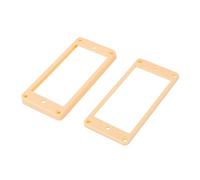 Banworks Anillos de captación Humbucker de Marco de captación Fondo plano Mástil y puente inclinados Anillo de montaje de captación Cubierta de plástico para Epiphone LP Paquete de 2 JT/SYQG-01 Crema